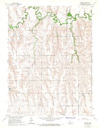 Devizes 1965 topographic map thumbnail
