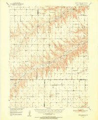 Dewey Ranch 1951 topographic map thumbnail