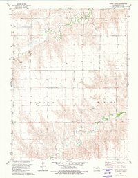 Dewey Ranch 1981 topographic map thumbnail