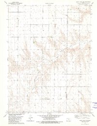 Dewey Ranch NW 1981 topographic map thumbnail
