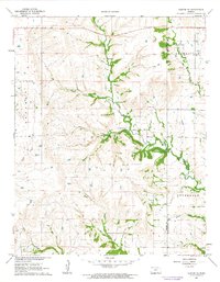 Dexter NE 1962 topographic map thumbnail