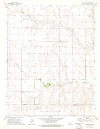 Dighton SE 1974 topographic map thumbnail