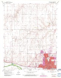 Dodge City 1968 topographic map thumbnail
