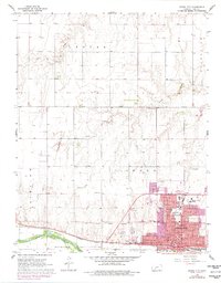 Dodge City 1968 topographic map thumbnail