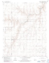Dodge City NW 1968 topographic map thumbnail