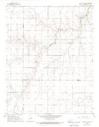 Dodge City NW 1968 topographic map thumbnail