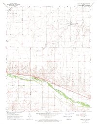 Dodge City SW 1968 topographic map thumbnail
