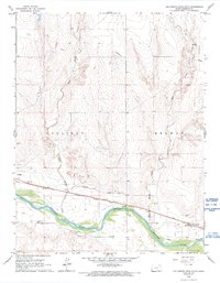 East Bridge Creek South 1966 topographic map thumbnail