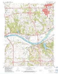 Edwardsville 1984 topographic map thumbnail