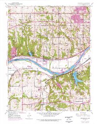 Edwardsville 1950 topographic map thumbnail