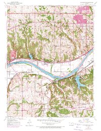 Edwardsville 1950 topographic map thumbnail