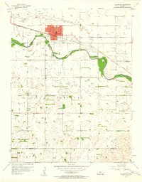Ellinwood 1957 topographic map thumbnail