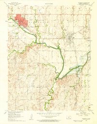 Ellsworth 1957 topographic map thumbnail