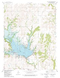 Fall River Lake 1975 topographic map thumbnail