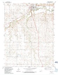 Florence 1989 topographic map thumbnail