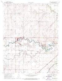 Fort Larned 1970 topographic map thumbnail