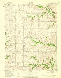 Fort Riley NE 1955 topographic map thumbnail
