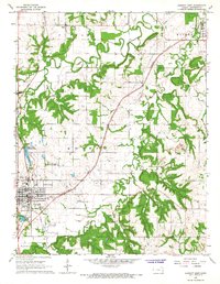 Garnett East 1966 topographic map thumbnail