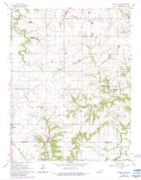 Garnett NW 1966 topographic map thumbnail