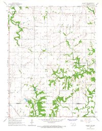 Garnett NW 1966 topographic map thumbnail