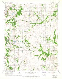 Garnett SE 1966 topographic map thumbnail