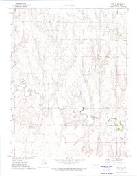 Gove NE 1972 topographic map thumbnail