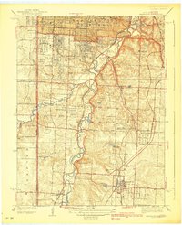 Grandview 1939 topographic map thumbnail
