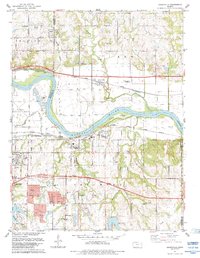 Grantville 1983 topographic map thumbnail