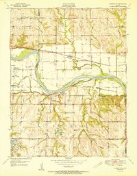 Grantville 1951 topographic map thumbnail
