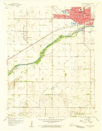 Great Bend 1958 topographic map thumbnail