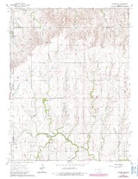 Gypsum SE 1964 topographic map thumbnail