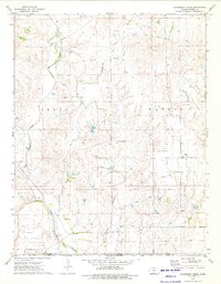 Hackberry Creek 1973 topographic map thumbnail