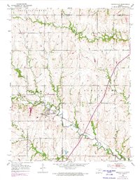 Harveyville 1952 topographic map thumbnail