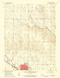 Hays North 1961 topographic map thumbnail