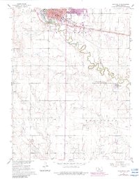 Hays South 1961 topographic map thumbnail