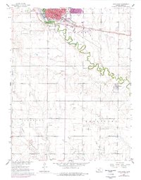 Hays South 1961 topographic map thumbnail