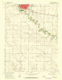 Hays South 1961 topographic map thumbnail