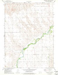 Heinzelman Canyon 1976 topographic map thumbnail