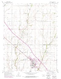 Hesston 1965 topographic map thumbnail