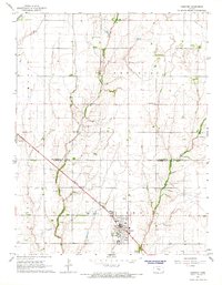Hesston 1965 topographic map thumbnail