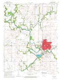 Iola 1966 topographic map thumbnail