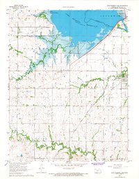 John Redmond Dam 1966 topographic map thumbnail