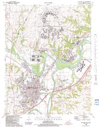 Junction City 1982 topographic map thumbnail