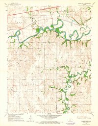 Kansas Falls 1964 topographic map thumbnail