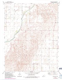 Kinsley SW 1972 topographic map thumbnail
