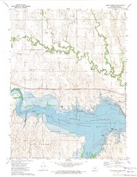 Kirwin Reservoir 1972 topographic map thumbnail