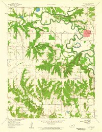 La Cygne 1958 topographic map thumbnail