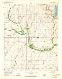 Lake Afton 1965 topographic map thumbnail