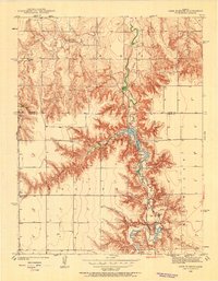 Lake Mc Bride 1939 topographic map thumbnail