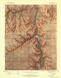 Lake Mc Bride 1939 topographic map thumbnail